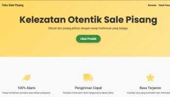 Website Toko Sale Pisang sang