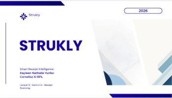 Webstie Scan Struk dengan teknologi AI "Strukly"
