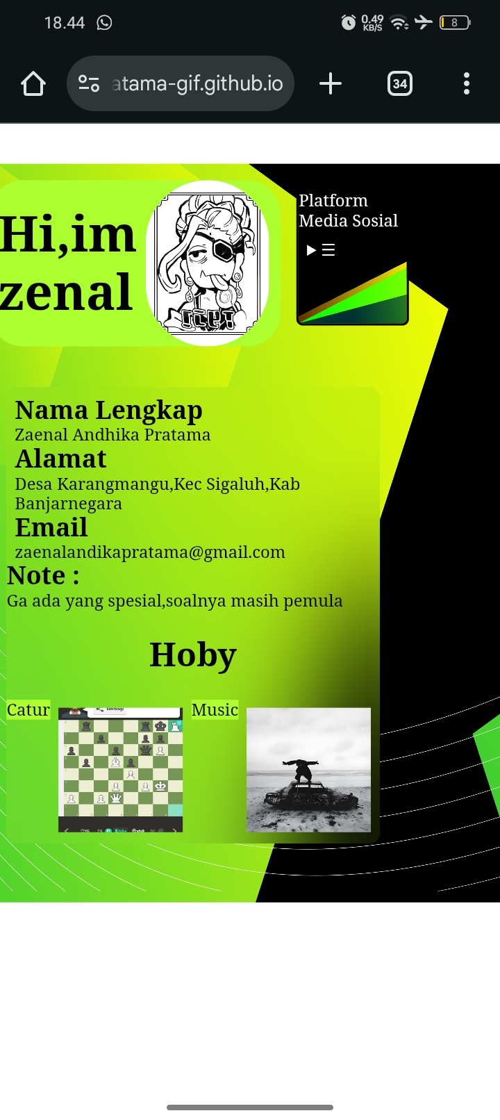 Website Biodata Sederhana